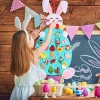 Ensemble de lapins en feutre Montessori DIY de Pâques