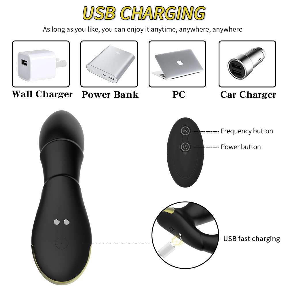 Retractable Vibration Anal Plug for Enhanced Pleasure