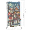 Santa Claus Elk - Diamond Painting - Full Round Drill (Canvas|40*70cm)