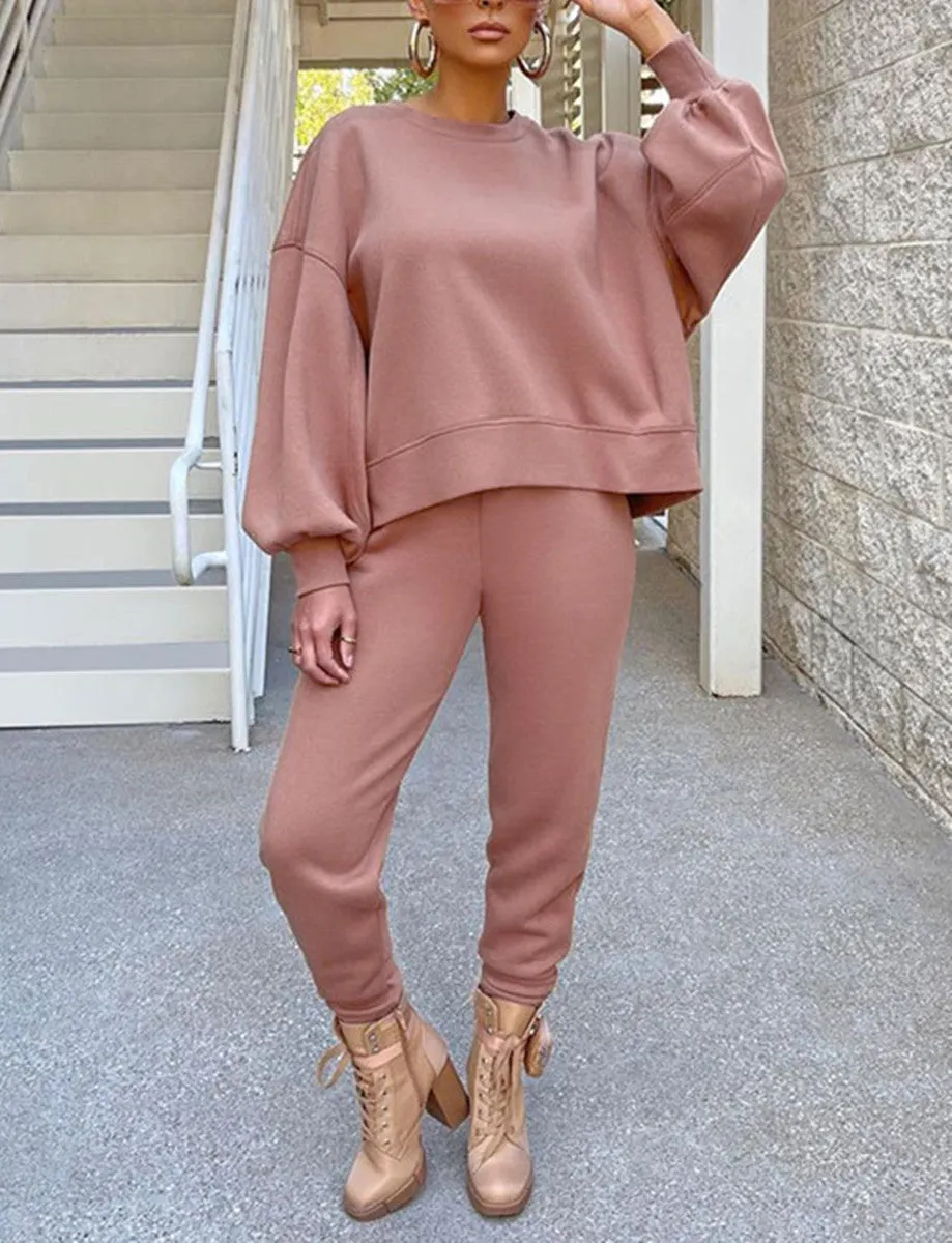 Casual Solid Color Patchwork O Neck Tops(3 Colors)