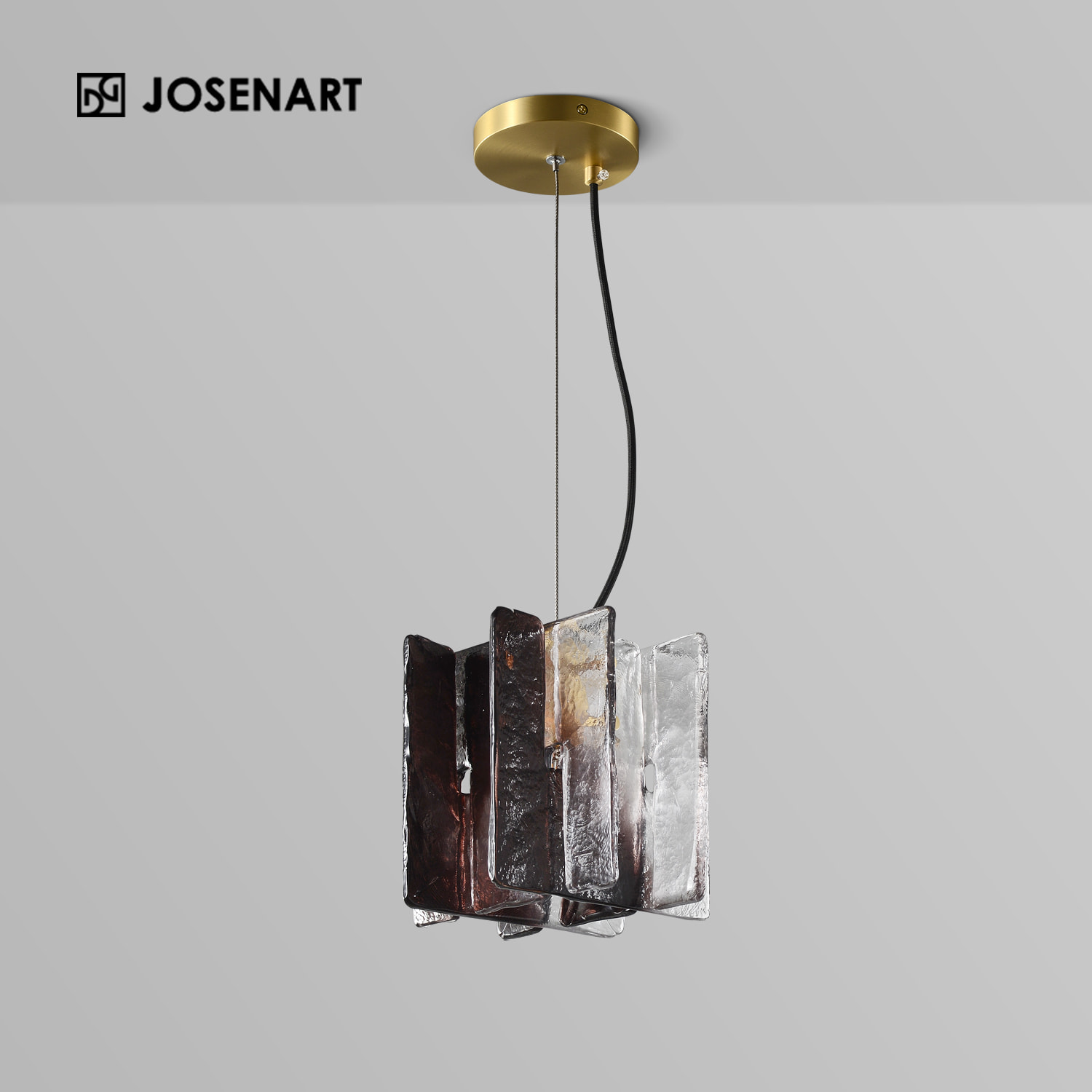 Arc Pendant Light in Amber JOSENART Josenart