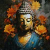 Buddha - Rundbohrer Diamantmalerei - 40*40cm
