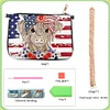 (US Local)Special Shape Highland Yak 5D DIY Diamond Painting Clutch Bag for Women Girls