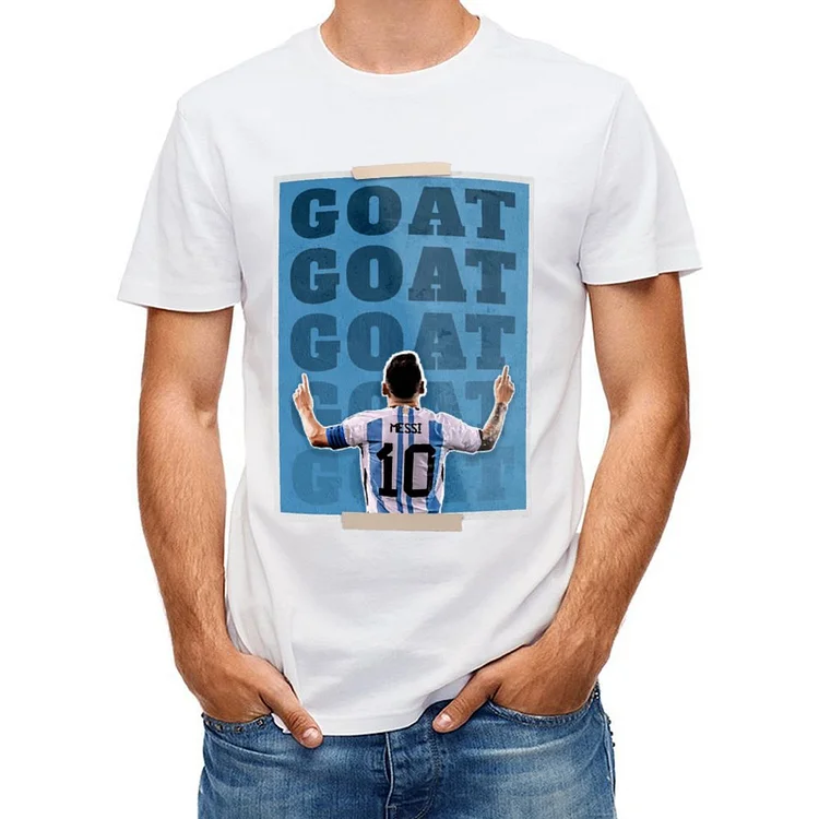 Lionel Messi Inspired Goat Active Short Sleeve T-Shirt