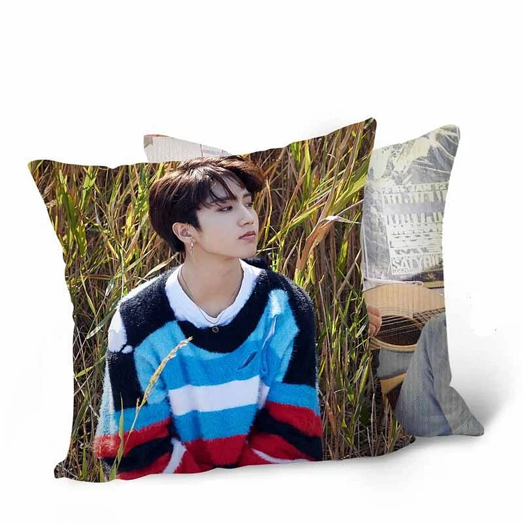 Kpop Stray Kids Pillow Covers Set Stray Kids New Album Double Sided  Pillowcase Set (15.7 X15.7 Inch)