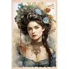 (40*60cm)Lady - Full Round Drill Diamond Painting