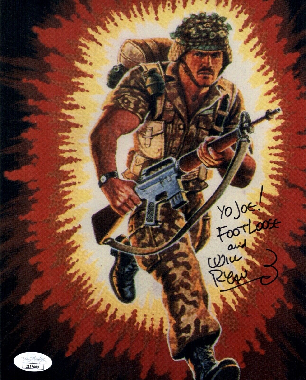 WILL RYAN Signed FOOTLOOSE G.I. Joe 8x10 Photo Poster painting Autograph JSA COA Cert