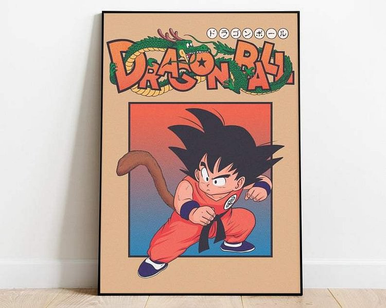 Dragon Ball Son Goku Canvas Wall Art