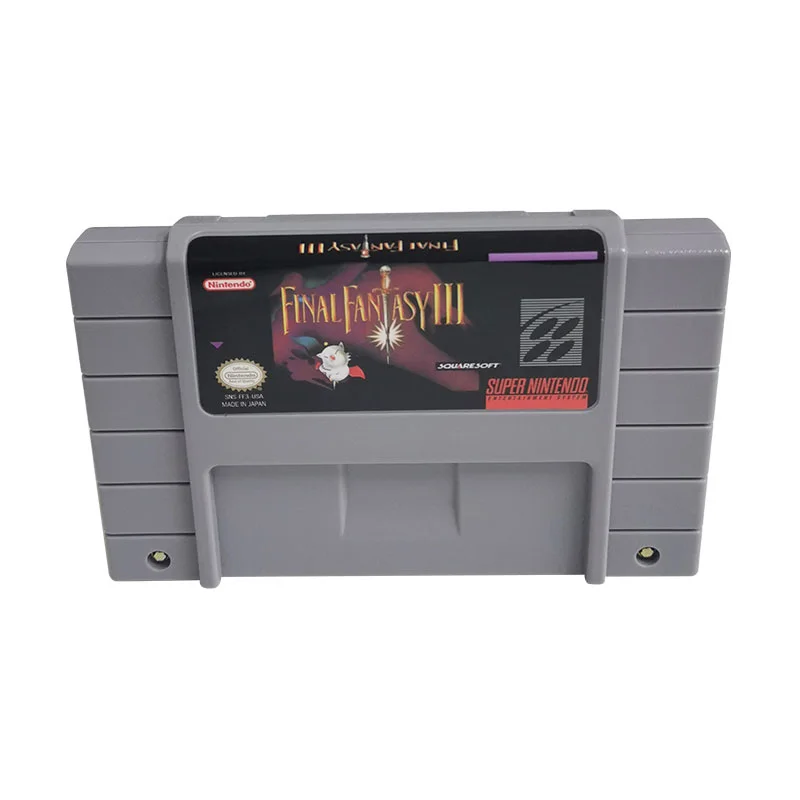 Final Fantasy III SNES For Super Nintendo Entertainment System - 16 Bit US Version Game Cartridge