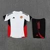 2025/2026 Manchester United Pre-Match Training White Shirt+Shorts 1:1 Thai Quality