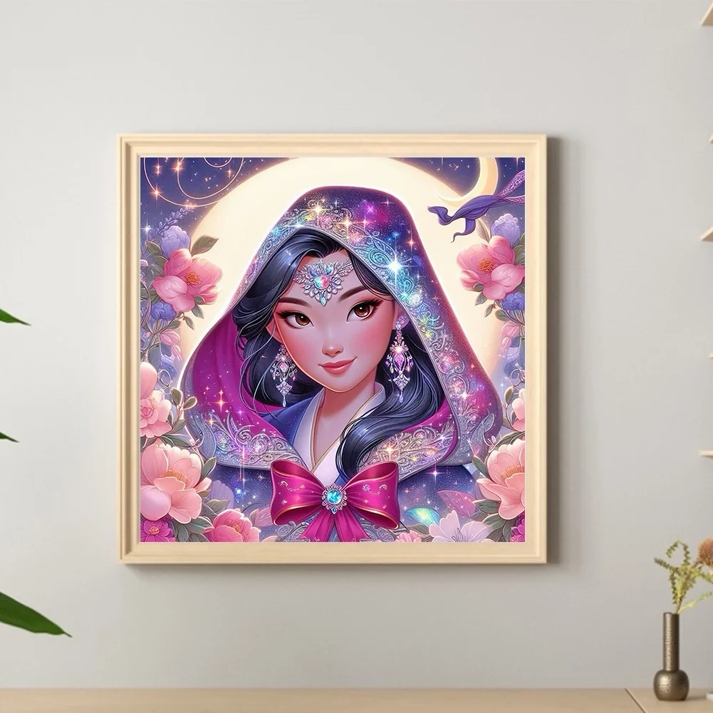 Diamond Painting - Full Round Drill - Princess Mulan(Canvas|40*40cm)