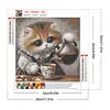 (4-Pack)Cats And Coffee-Full Round Diamond Painting 30*30CM