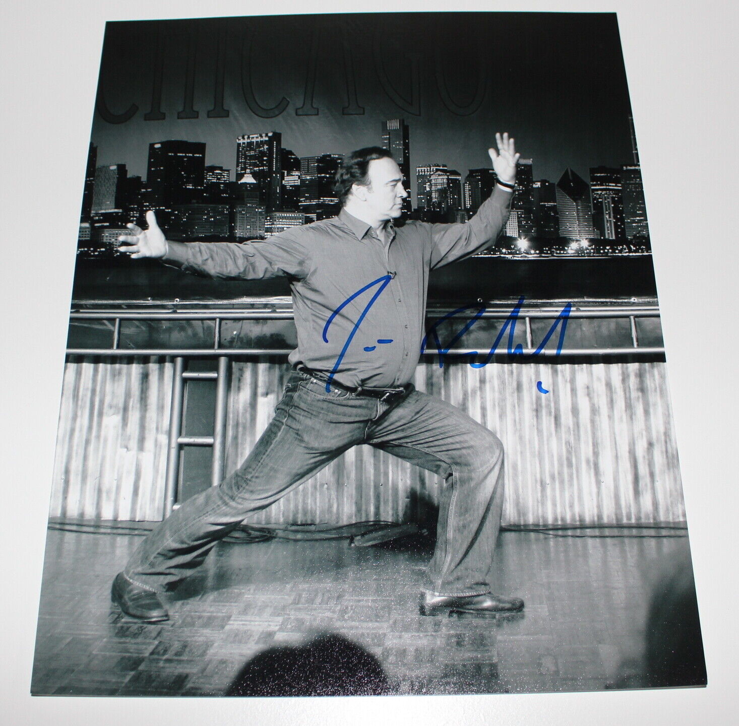 COMEDIAN JIM BELUSHI HAND SIGNED SATURDAY NIGHT LIVE RARE 11x14 Photo Poster painting 2 COA SNL