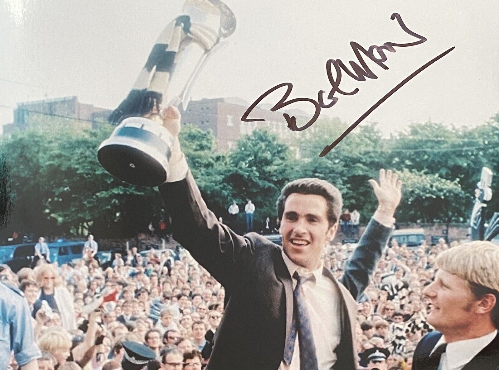 Bob Moncur Genuine Hand Signed Newcastle United 6X4 Photo Poster painting 6