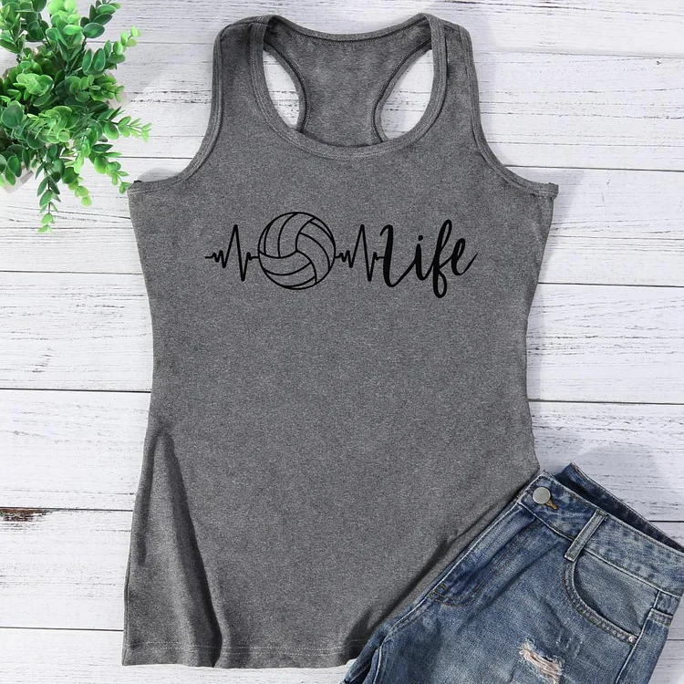 Volleyball life Vest Top-Annaletters