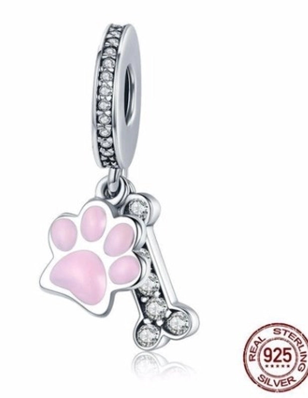 Minimalist Classic Style Heart Shape Sterling Silver Enamel Charms Jewelry Accessories