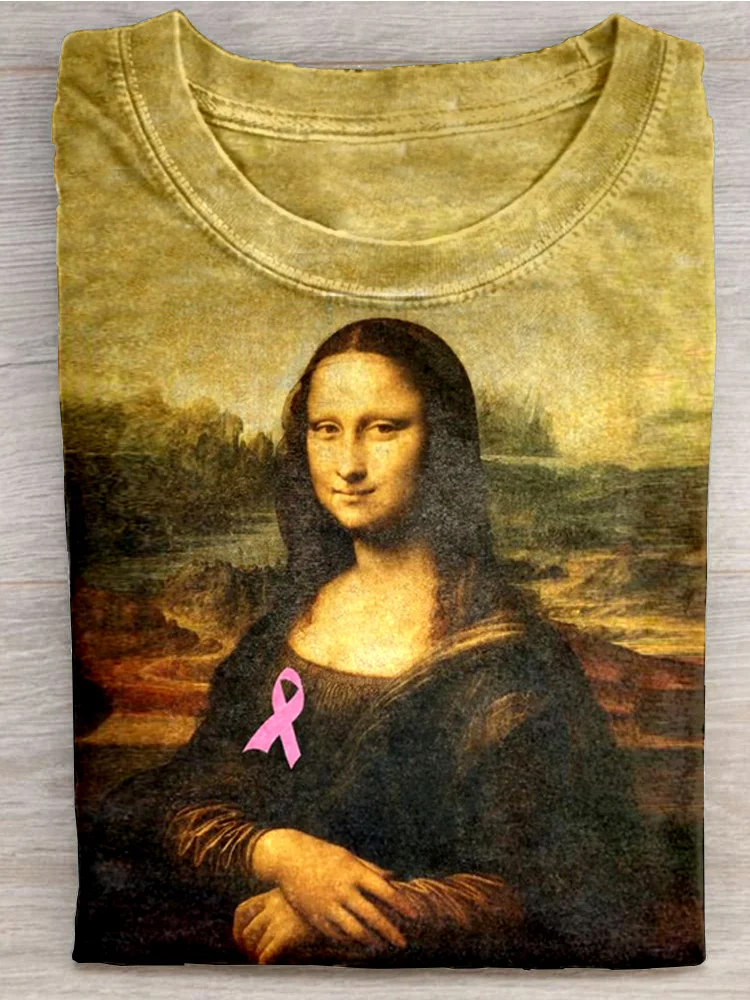 Eagerlys  Mona Lisa Cares for HIV Art Print T-shirt Eagerlys