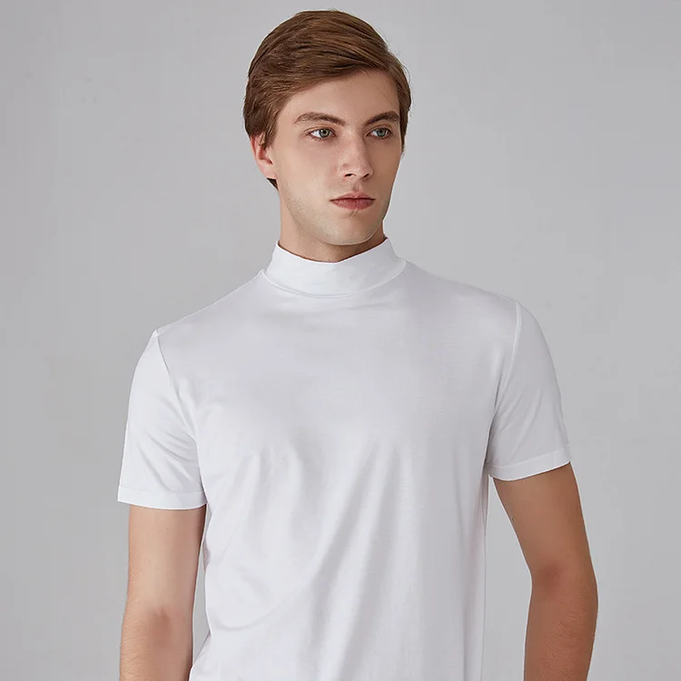 Clearance Sale Buy 1 Get 1 Free 👕 Mens High Neck Slim Fit T-shirt