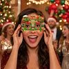 DIY Diamond Painting Christmas Glasses Frame No Lens 4pcs(Merry Christmas)