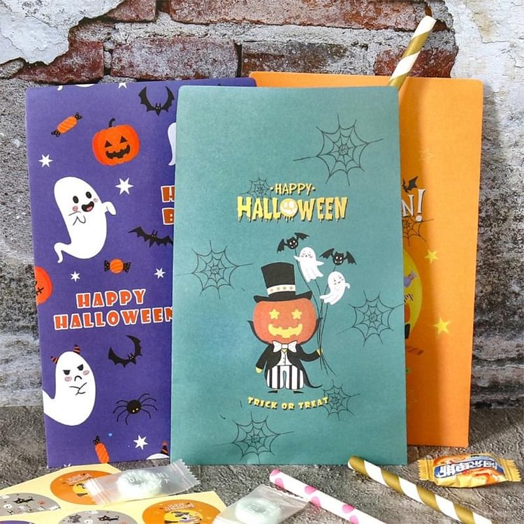 24 Pieces Halloween Candy Gift Reusable Bags For Kids Snacks Storage Pouch