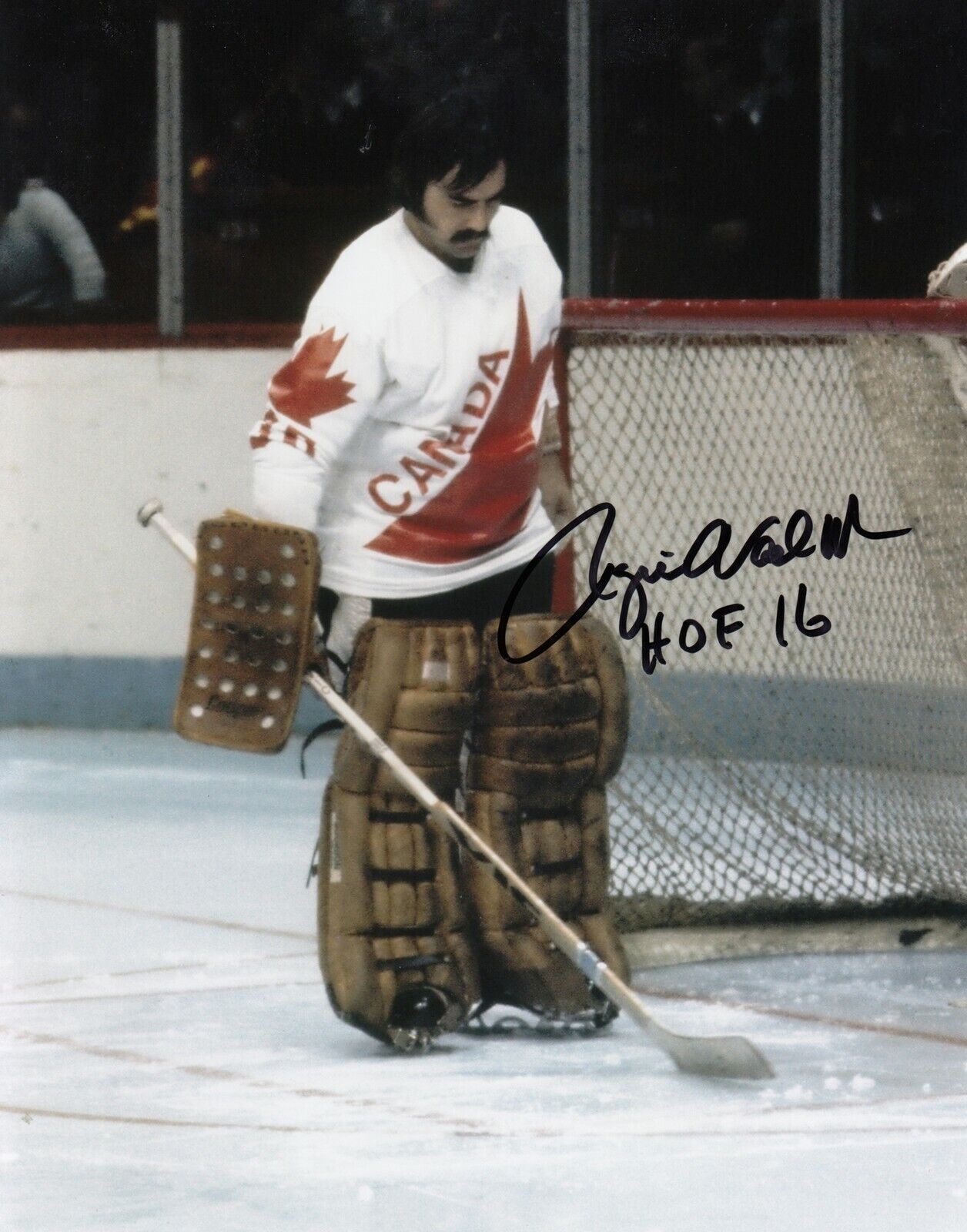 Rogie Vachon #0 8x10 Signed w/ COA Team Canada 033119