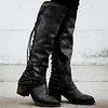 Women's Boots Riding Boots Chunky Heel Round Toe Knee High Boots
