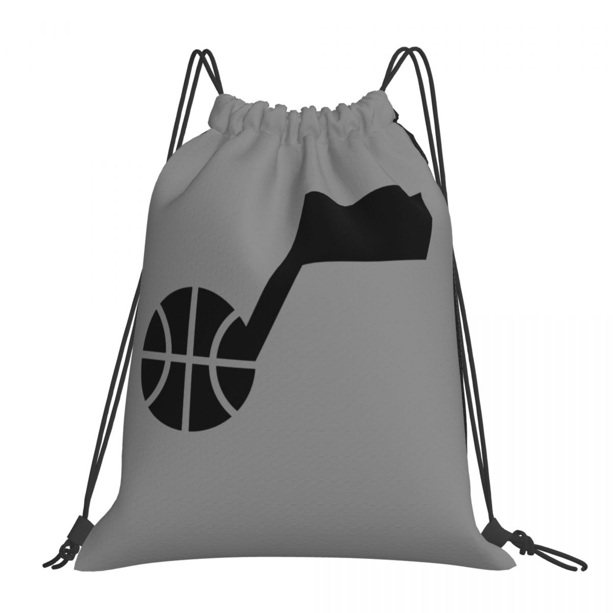 Utah Jazz Logo 2022 Foldable Sports Gym Drawstring Bag