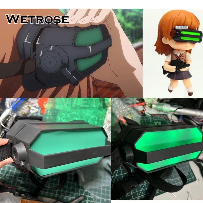 [Wetrose] Misaka Mikoto Clones Electron Goggles Sisters Glass Cosplay Toaru Majutsu no Index Props Staff Model Mask Halloween