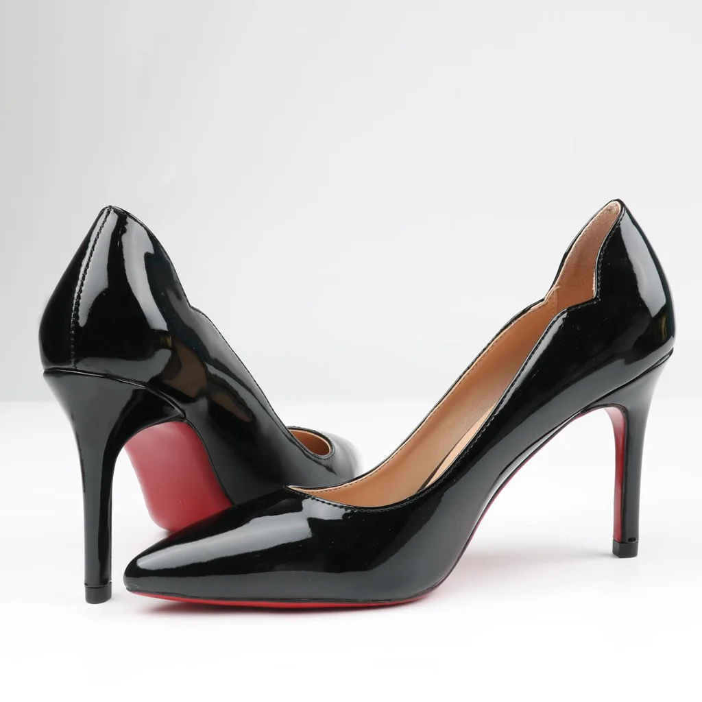 Classic  3.5'' Women's Kitten Heels Party Red Bottom Pumps-MERUMOTE