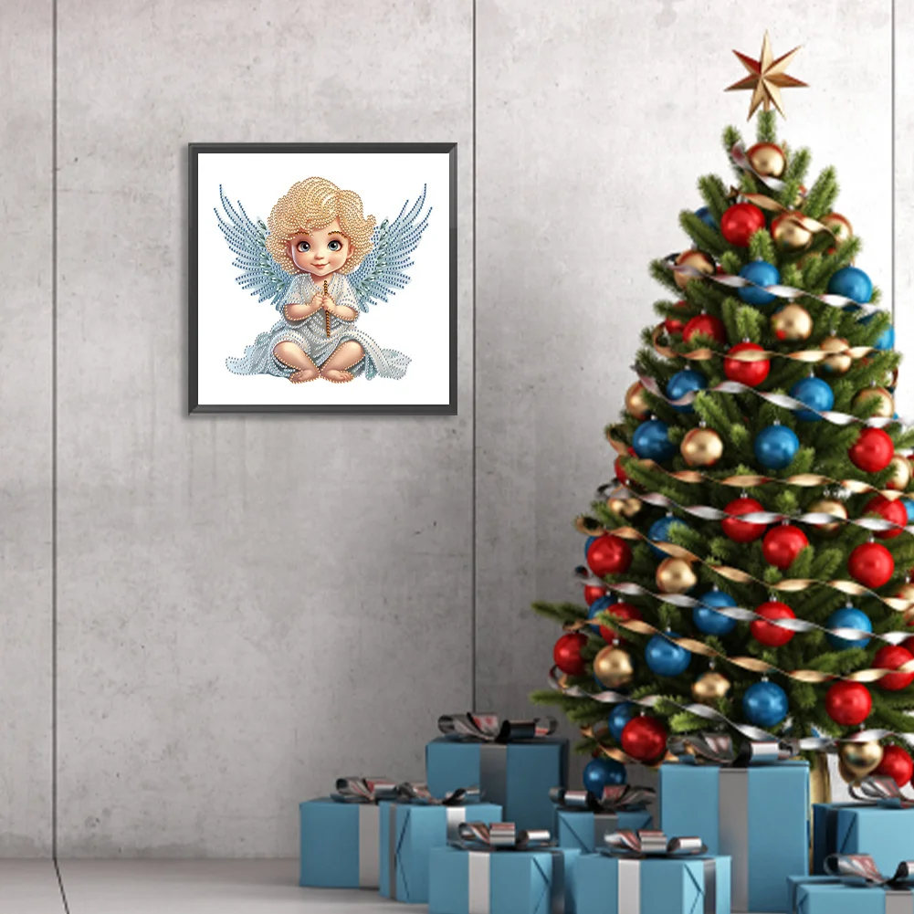 Diamond Painting - Partial Special Shaped Drill - Angel Baby(Canvas|30*30cm)