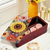 Sonnenblume diy Diamant Kunst Holz Aufbewahrungsbox Diamond Painting Aufbewahrungsbox