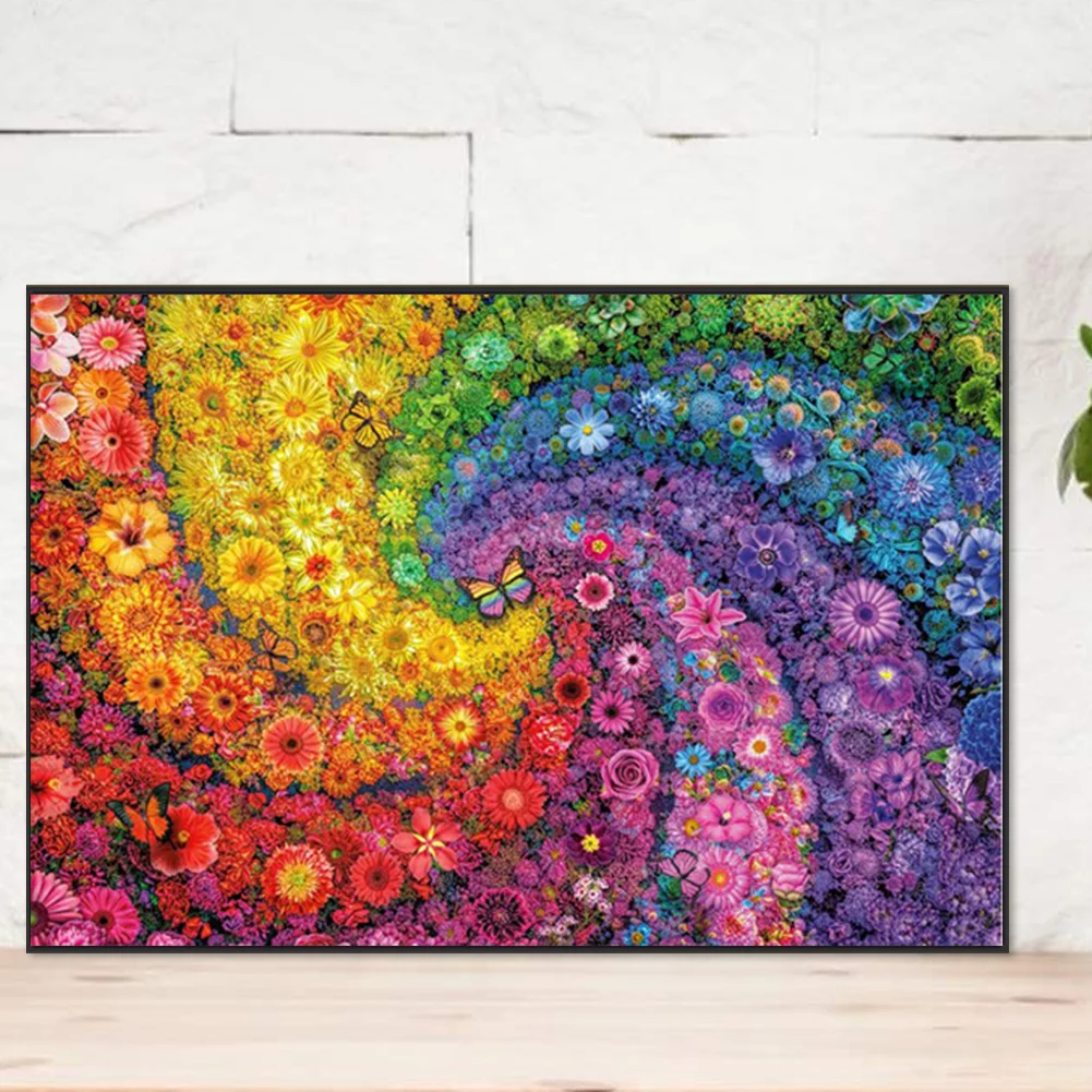 Partial AB Diamond Painting - Full Round Drill - Flower(Canvas|70*50cm)