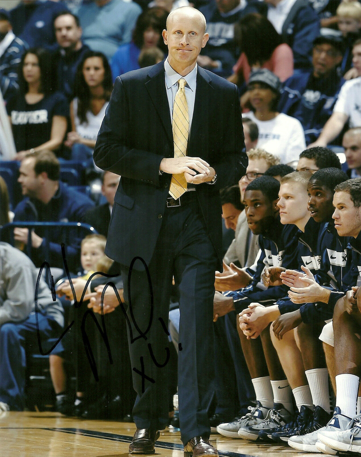 CHRIS MACK HAND SIGNED XAVIER MUSKETEERS 8X10 Photo Poster painting W/COA