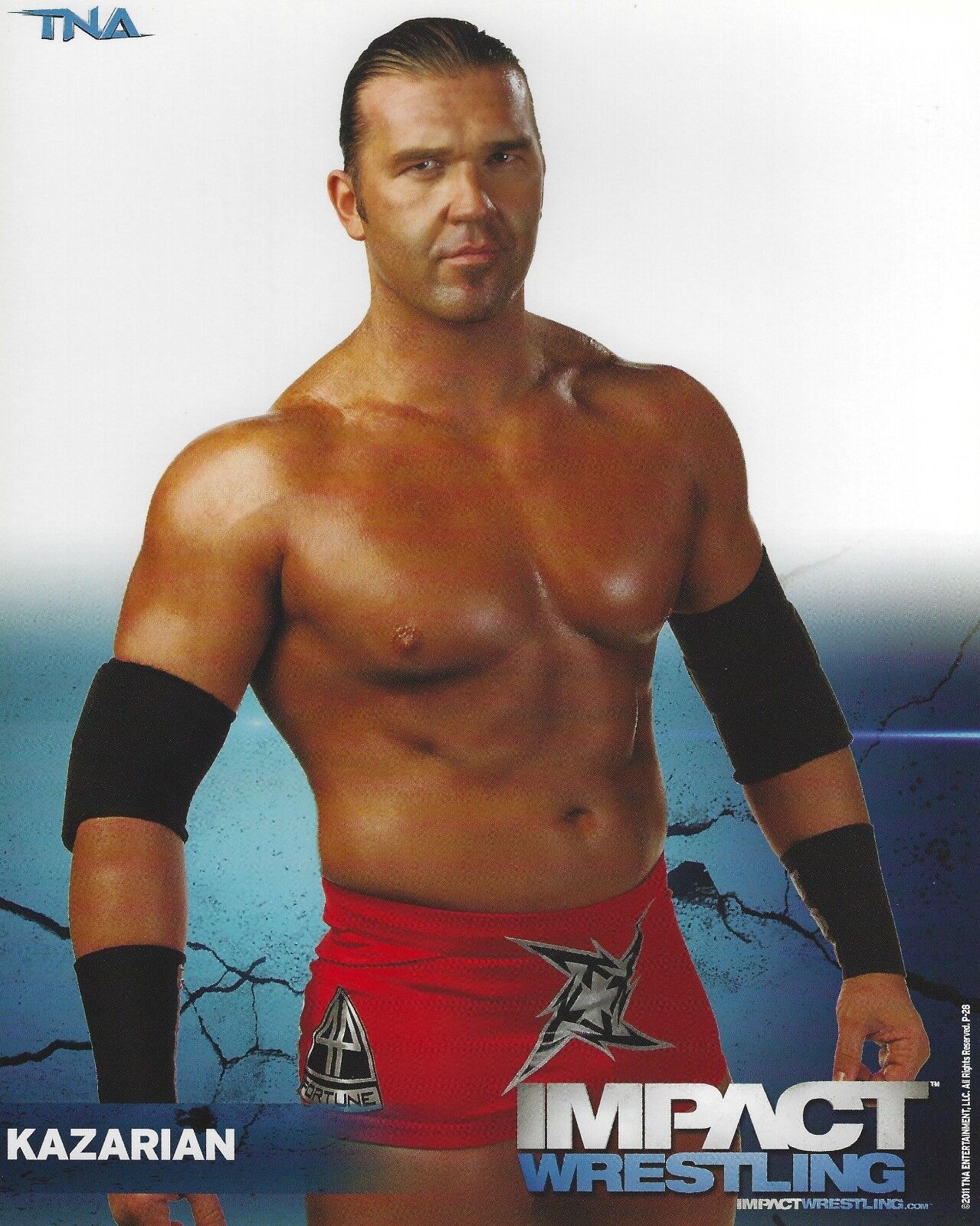 Frankie Kazarian Official 2011 TNA Promo 8x10 Photo Poster painting Picture Impact Wrestling ROH