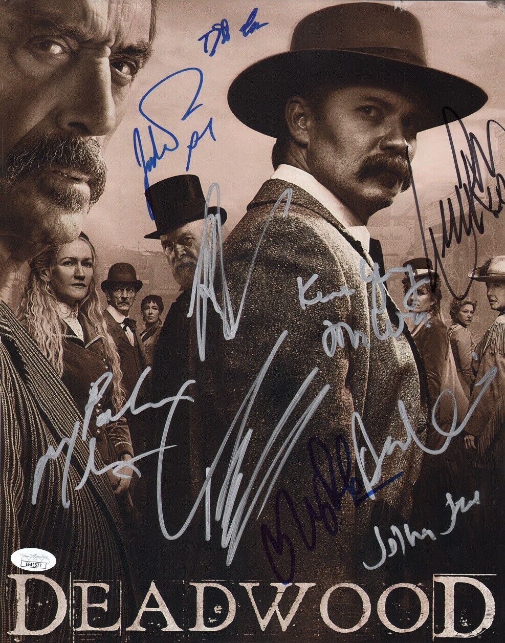 DEADWOOD Cast x10 Hand-Signed Paula Malcomson