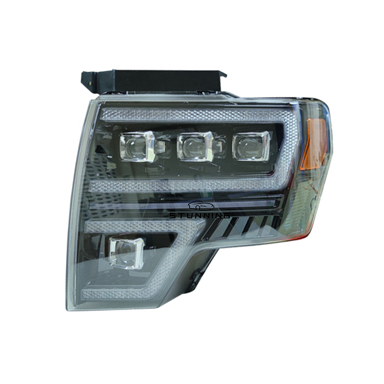 Upgrade full LED dynamic headlight headlamp assembly for Ford F150 F-150 F 150 2009-2014 head lamp head light plug and play ITN Auto