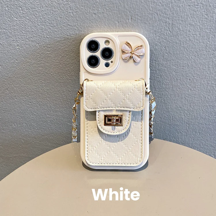 [Creative Gift] Crossbody Chain Phone Case with Card Holder