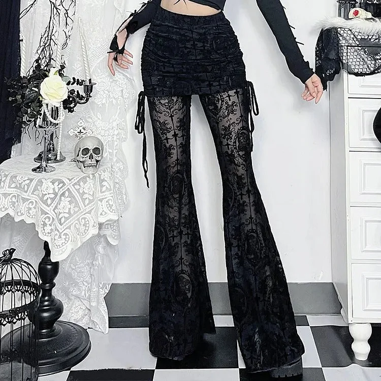 Gothic Lace Cargo Pants
