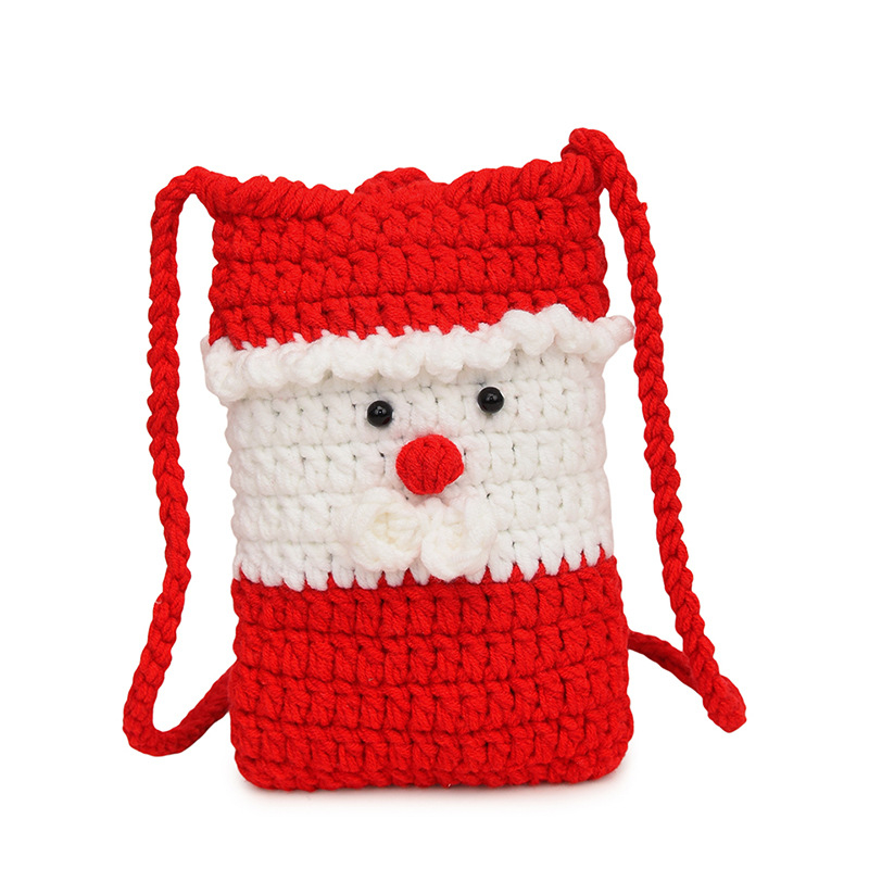 Lovely Christmas Crochet Mini Crossbody Bag elevenforest