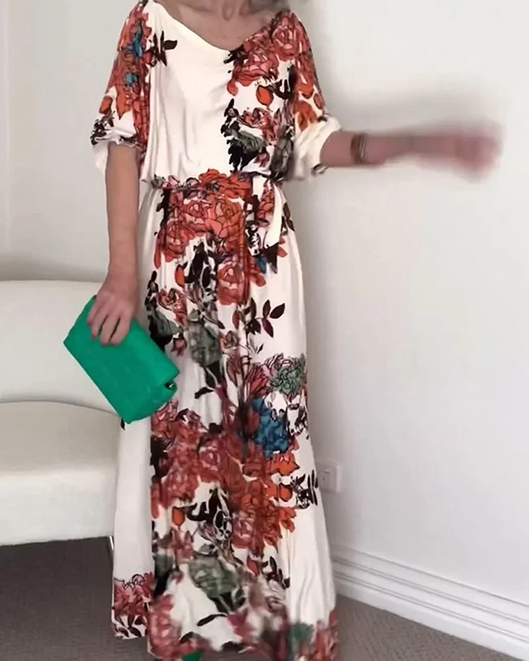 Fashionable Printed Dress