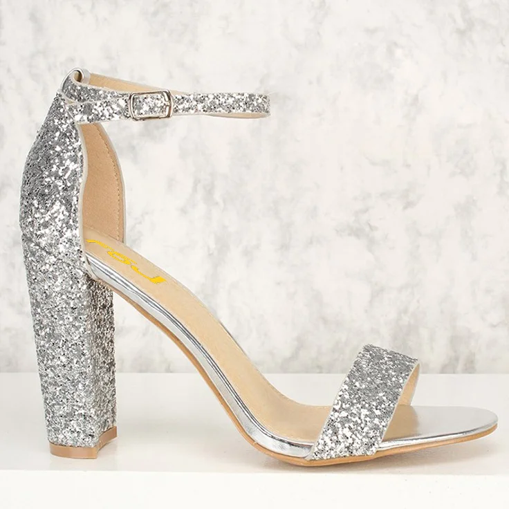 Women Silver Heels