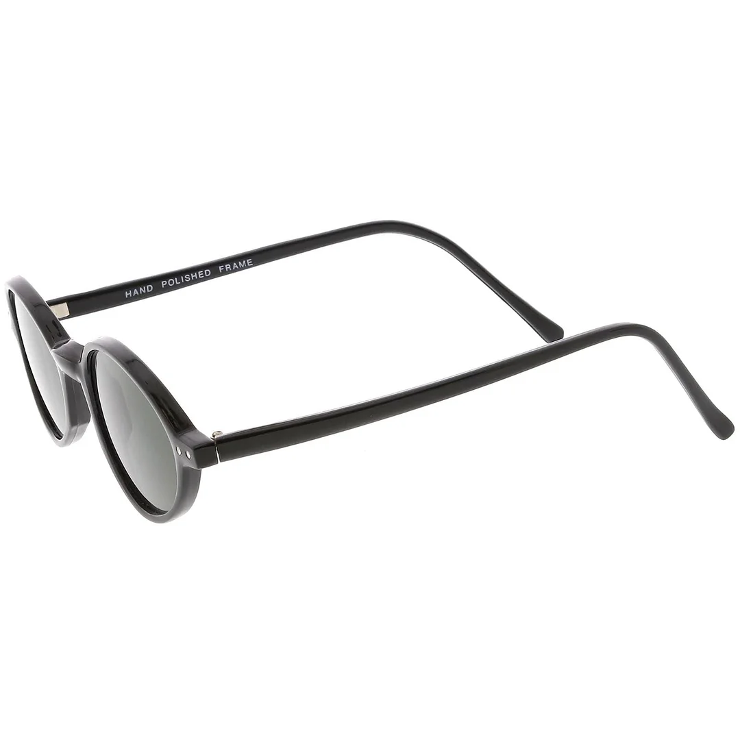 True Vintage Small Oval glasses Horn Rimmed Glass Lens 44mm