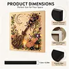 Halloween Bead Art DIY Pearl Painting Kit with Frame 20x20cm(witch broom)