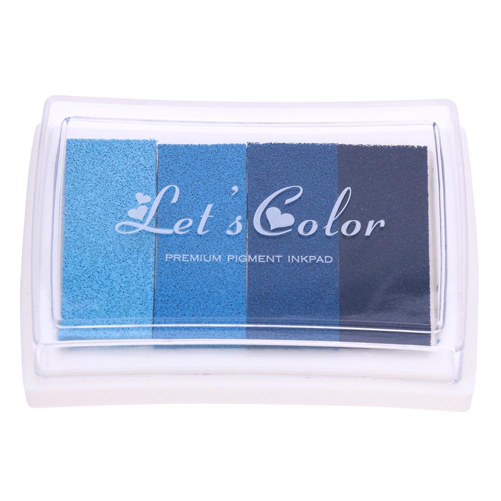 

4 Colors Gradient Inkpad (Blue) - Paper Craft Cutting Dies, 501 Original