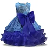 Kid Girl Dresses Sleeveless Lace Bowknot Flower Princess Dress