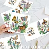 6Pcs Diamond Painting Butterfly Flower Bush Greeting Card Set with Envelopes for Birthdays Thanksgiving & Special Occasion