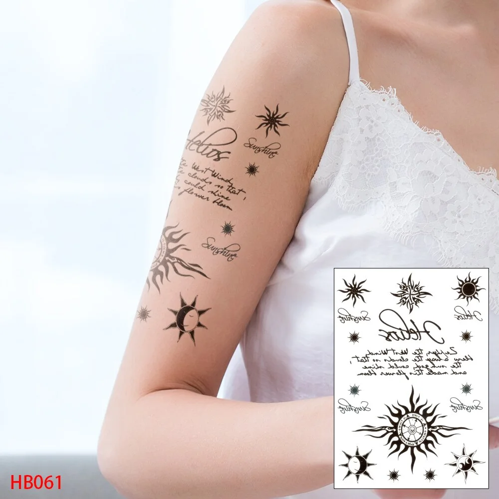 Sdrawing Transfer Waterproof Temporary Tattoos Sticker,Fake,Women Men Wolf,Skull,Eagle,Black Dragon,OWL,Beauty Body Art,Sexy Makeup