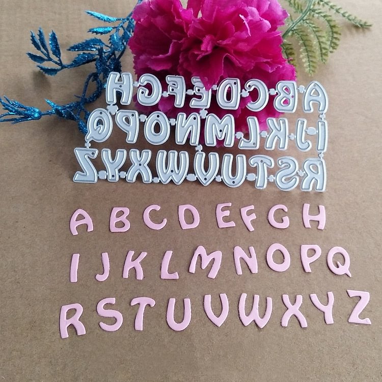 26 letter decoration card metal cutting die stamping die scrapbook scrapbook paper process template DIY