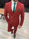 Bernardo Claret Red Double Breasted Suit
