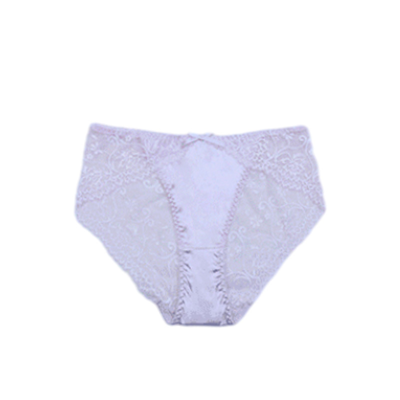 Lovingerie - Sexy Women's Lace Thong Underwear Low Rise with Bowknot Cotton Crotch
